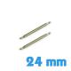 lot de 2 barres de fixation pas cher pour bracelet de montre 24 mm