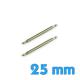 pack de 2 pompes de 25 mm pas cher pour bracelet montre