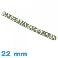 Bracelet de montre Nato 22 mm Camouflage Vert clair Textile