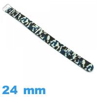 Bracelet Textile Military 24mm N.A.T.O Bleu montre