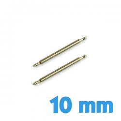 lot de 2 barres de 10 mm pas cher pour bracelet montre