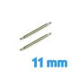 pack de 2 pompes 11 mm pas cher pour bracelet montre