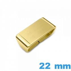 Passant Casio Series montre Acier 22 mm pas cher - Doré