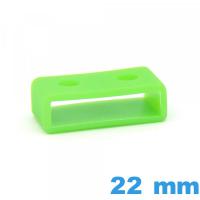 Passant pour Casio Silicone Vert 22 mm pour bracelet pas cher