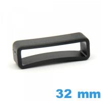 Passant pour montre Plastique 32 mm  - Noir