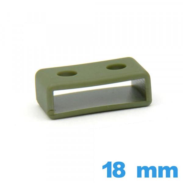 Bracelet Montre Nylon Bleu 18mm - Boucle Argentée - Idéal Pour La Baignade - Neuf Sans étiquette