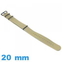 Bracelet Nylon de montre 20mm Nato