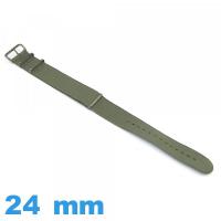 Bracelet 24mm pour montre Olive Nato tissu