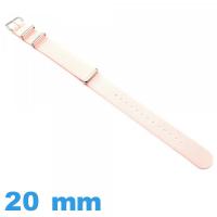 Bracelet N.A.T.O 20 mm montre Nylon Rose