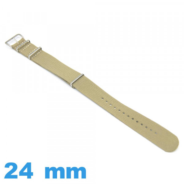 Bracelet De Montre NATO En Nylon - 24 Mm - Multicolore - Neuf