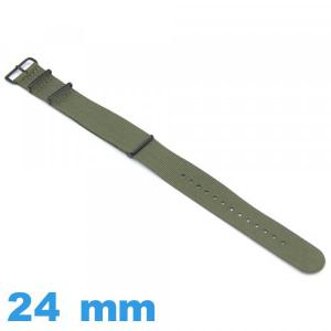 Bracelet Nylon Olive de montre 24mm Nato