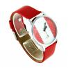 Montre femme puzzle rouge