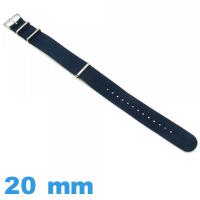 Bracelet Textile de montre 20 mm N.A.T.O