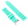 Bracelet montre pas cher silicone bleu ciel 18 mm