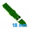 Bracelet 18 mm vert silicone montre pas cher 