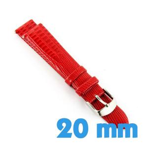 Bracelet aspect croco 20 mm