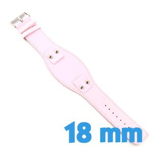 Bracelet ardillon de force rose