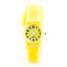 Montre pas chère pour l'été bracelet long silicone jaune