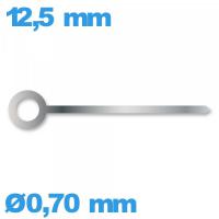 Aiguille  mouvement de montre argente diam : 0,70mm   taille : 12.5 mm de marque Horotec Suisse