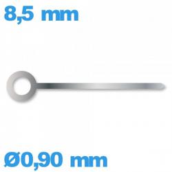 Aiguille    argenté diam : 0,90mm  longueur : 8.5 mm marque Horotec cadran principal Suisse