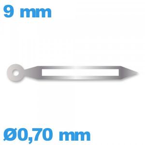 Aiguille  mouvement montre phosphorescente argenté diam : 0,70 mm  longueur : 9mm de marque Horotec (minute) - Suisse