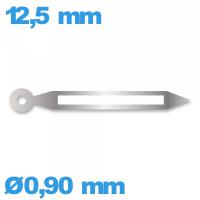 Aiguille des minutes de marque Horotec à l'unité  Ø0,90 mm  luminescente pour mouvement  - argenté