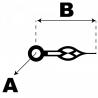 Aiguille   Ø1,20 mm longueur : 8mm phosphorescente (heure) doré de mouvement montre 