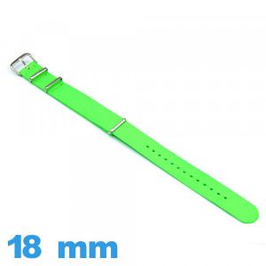 Bracelet Nato Textile Green fluo 18mm de montre