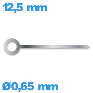 Aiguille Suisse  long : 12.5 mm  argente pour mouvement montre à l'unité de marque Horotec