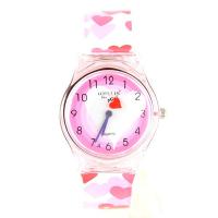 Montre pas chère enfant fille coeur rose