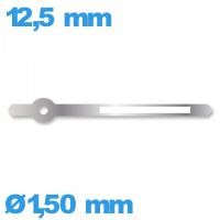 Aiguille    phosphorescente argenté diam : 1,50 mm  longueur : 12.5 mm marque Horotec cadran central des minutes - Suisse