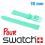 Bracelet pour Swatch 12 mm Silicone Vert d'eau