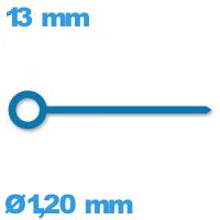 Aiguille    bleu  long : 13mm  (heure) 