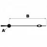 Aiguille Suisse  Ø0,22 mm longueur : 15mm lumineuse nuit cadran principal des secondes argenté de mouvement   Horotec