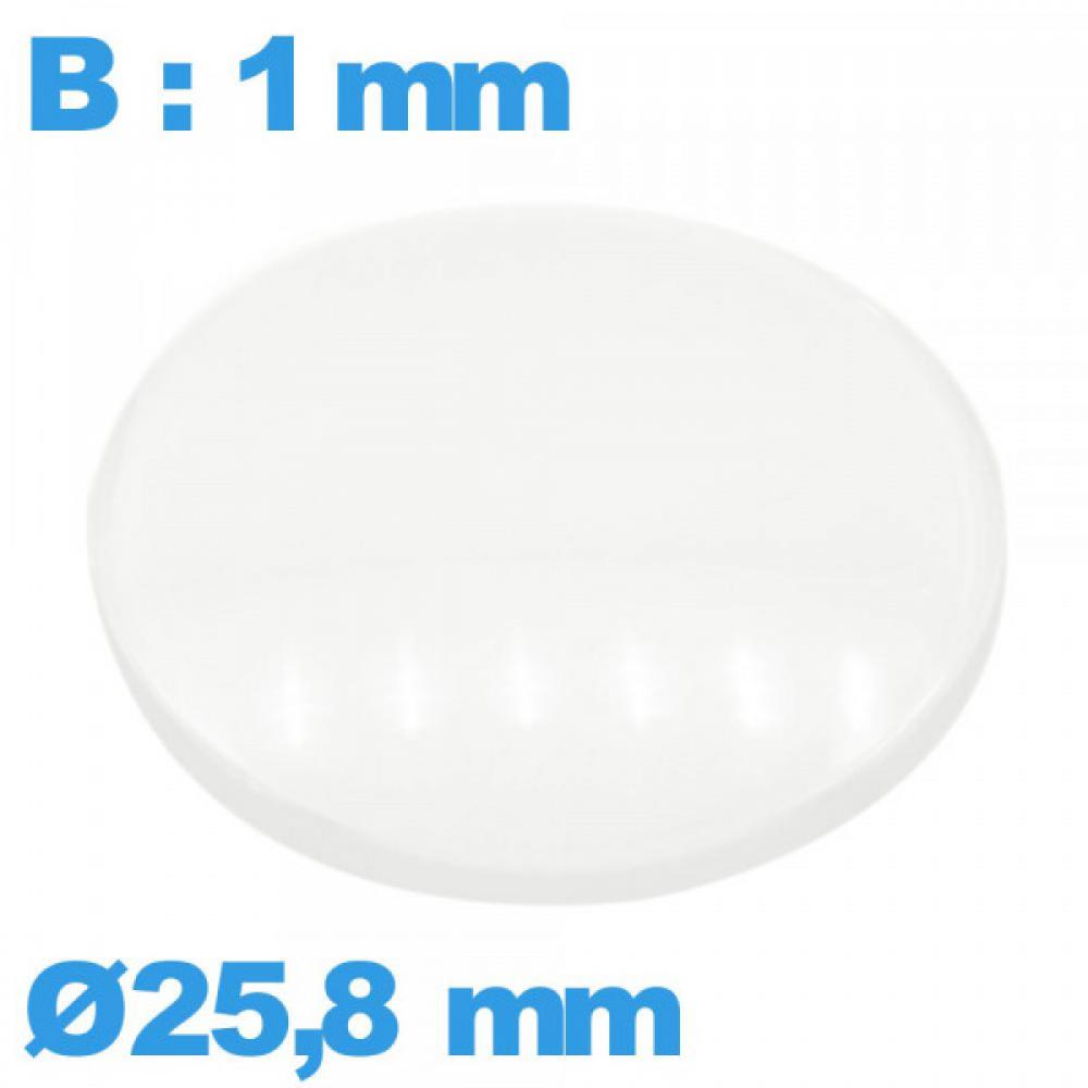 VERRE DE FORME MONTRE BOMBER RECTANGLE 16 X 14 mm