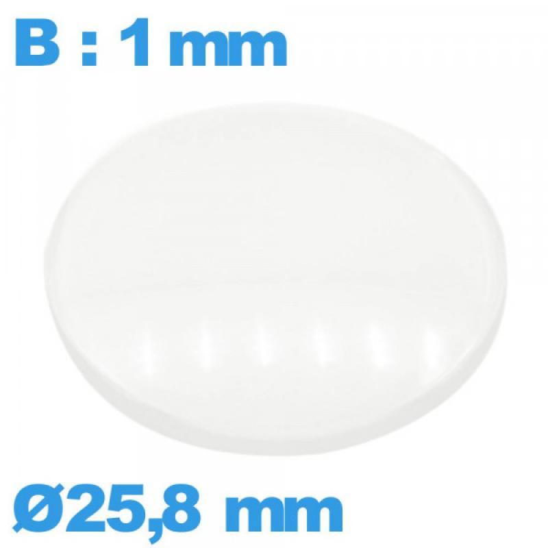 VERRE DIAMETRE 28.6 mm MONTRE PLONGEE BAGUE CHROMEE FRETTE ROBUR