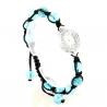 Montre Shamballa bleue turquoise