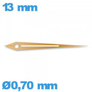 Aiguille à l'unité pour mouvement de montre lumineuse or rose longueur : 13mm des minutes Aiguille à l'unité pour mouvement de montre lumineuse or rose longueur : 13mm des minutes