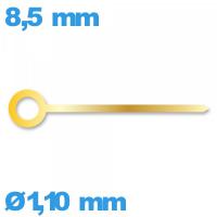Aiguille de marque Horotec doré pour mouvement de montre à l'unité   Ø1,10 mm 