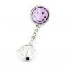 Montre infirmière pas chère smiley violet