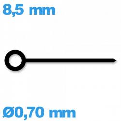 Aiguille marque Horotec noir pour mouvement de montre à l'unité Suisse diam : 0,70 mm  