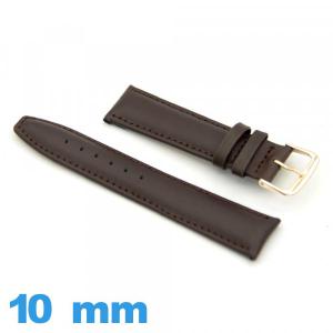 Bracelet Cuir véritable de veau de montre 10 mm  