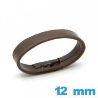 Passant bracelet 12 mm Brun foncé 