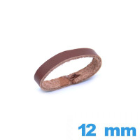 Passant pour Bracelet de Montre 12 mm Cuir Brun