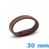 Passant de montre Cuir véritable Vrai cuir Brun Rouge 30 mm 