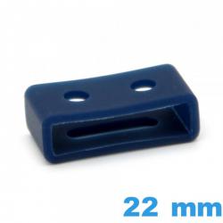 Passant  Casio Silicone Bleu nuit 22 mm bracelet