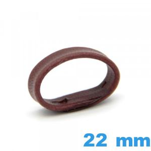 Passant de montre 22 mm pas cher - Brun Rouge