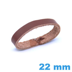 Loop pour Bracelet de Montre 22 mm Cuir Marron