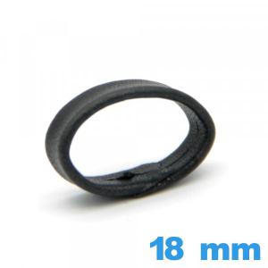 Loop Cuir véritable Vrai cuir Noir 18 mm pour bracelet 