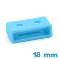 Passant  Casio Series Silicone Bleu ciel 18 mm bracelet pas cher